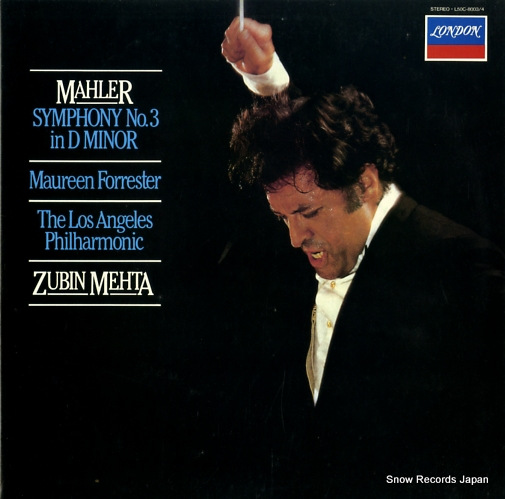 MEHTA, ZUBIN mahler; symphony no.3 in d minor L50C-8003