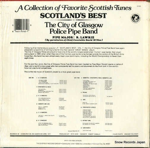 CITY OF GLASGOW POLICE PIPE BAND, THE scotland's best OL-6165