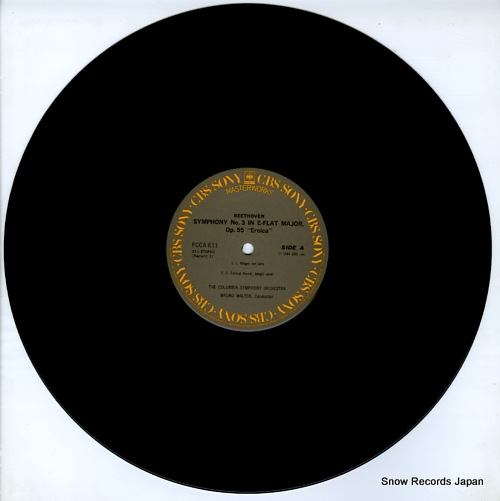 WALTER, BRUNO beethoven; symphony no.3 
