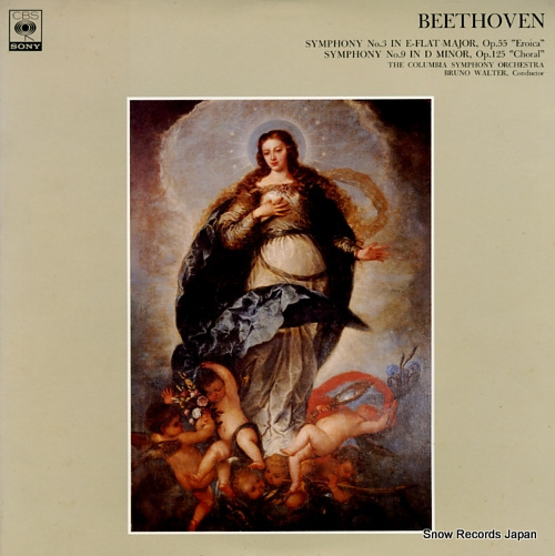 WALTER, BRUNO beethoven; symphony no.3 