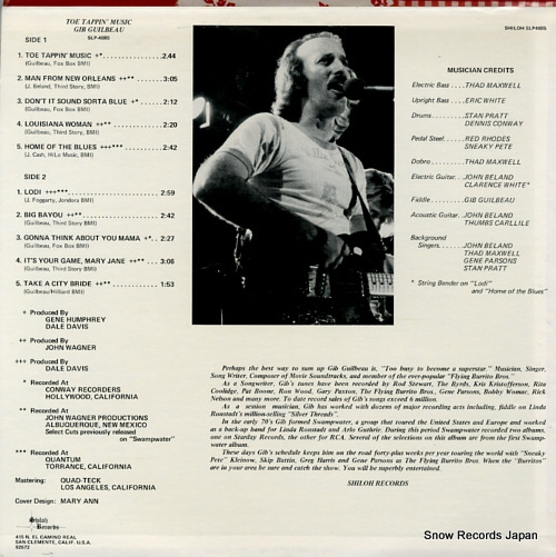 GUILBEAU, GIB toe tappin' music SLP4085