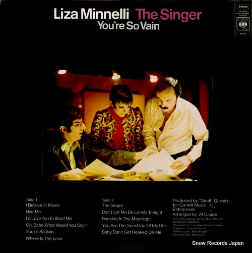 MINNELLI, LIZA the singer S65555