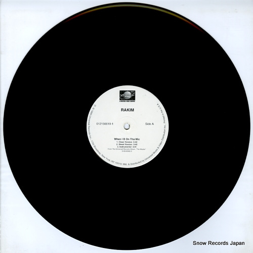 RAKIM when i b on the mic / flow forever 012156619-1
