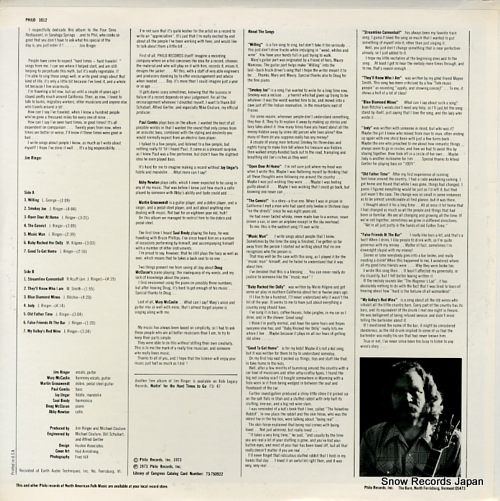 RINGER, JIM good to get home PHILO1012