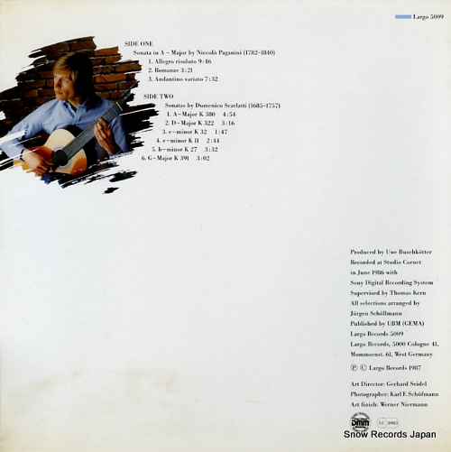 SCHOLLMANN, JURGEN paganini / scarlatti; italian sonatas LARGO5009