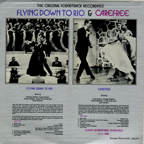ASTAIRE, FRED flying down to rio / carefree CIF3004