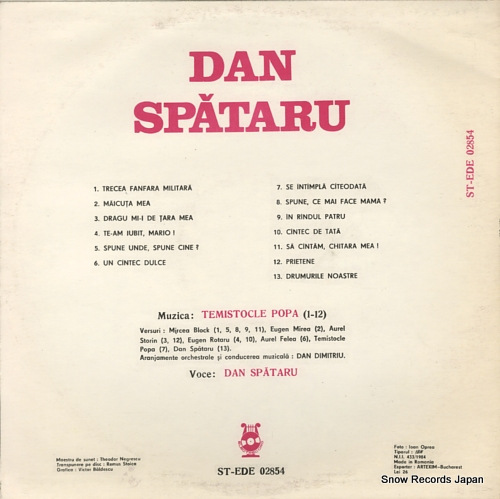 SPATARU, DAN drumurile noastre... ST-EDE02854