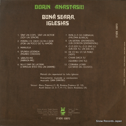 DORIN ANASTASIU buna seara iglesias ST-EDE02072