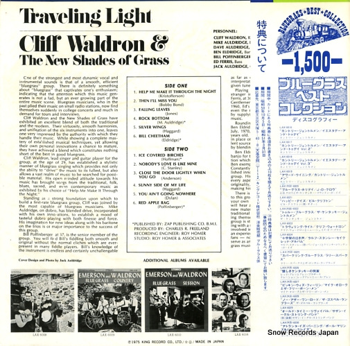WALDRON, CLIFF traveling light LAX-6023
