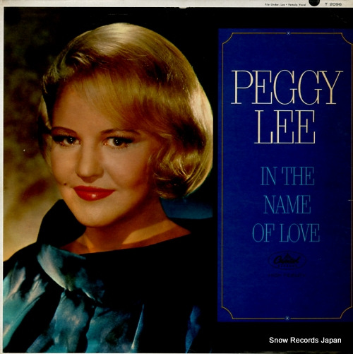 LEE, PEGGY in the name of love T2096