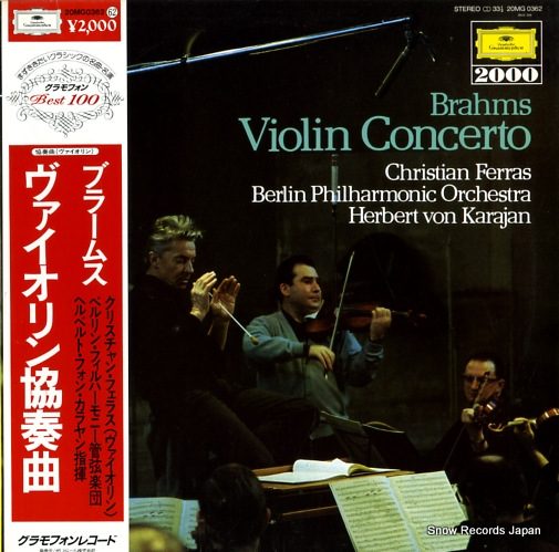 FERRAS, CHRISTIAN brahms; violin concerto 20MG0362
