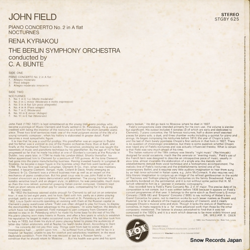 ʡꥢ field; pianoconcerto no.2/nocturnes STGBY625