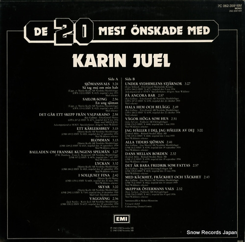 JUEL, KARIN de 20 mest onskade med 7C062-35916