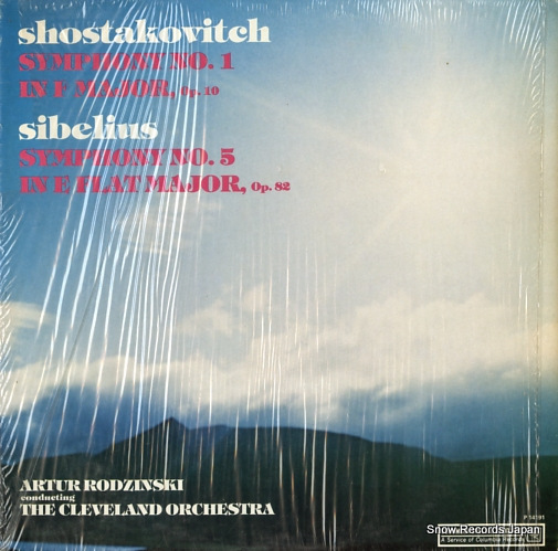 RODZINSKI, ARTUR shostakovitch; symphony no.1 P14191