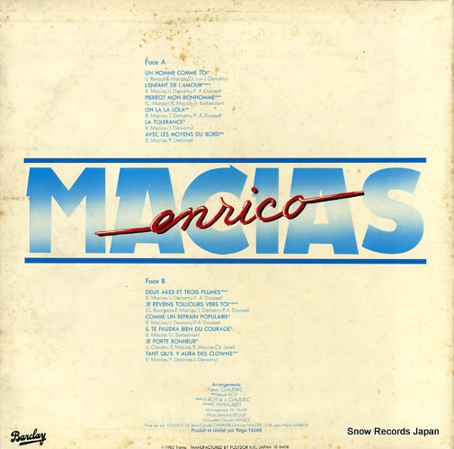 MACIAS, ENRICO enrico macias L28B1110