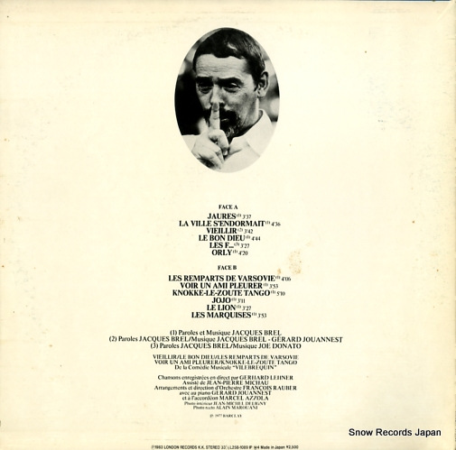 BREL, JACQUES brel L25B-1089