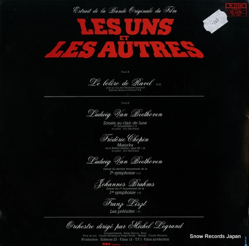 LEGRAND, MICHEL les uns et les autres PL37536