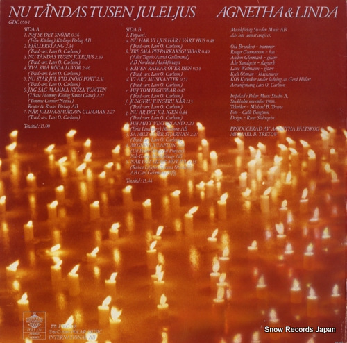 AGNETHA AND LINDA nu tandas tusen juleljus POLS328
