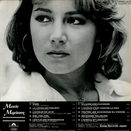 MYRIAM, MARIE marie myriam 2417320
