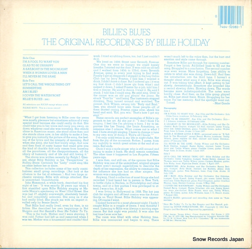 HOLIDAY, BILLIE billie's blues PC32080