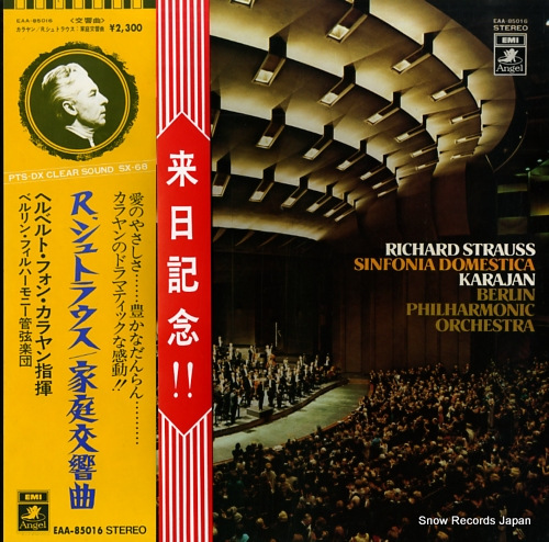 KARAJAN, HERBERT VON richard strauss; sinfonia domestica EAA-85016