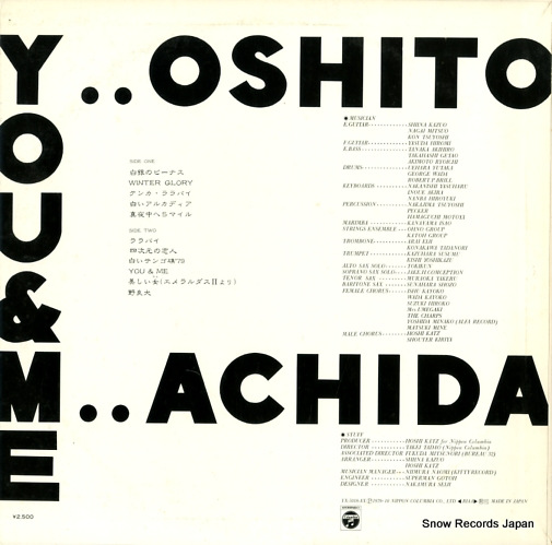 MACHIDA, YOSHITO you & me YX-5018-AX