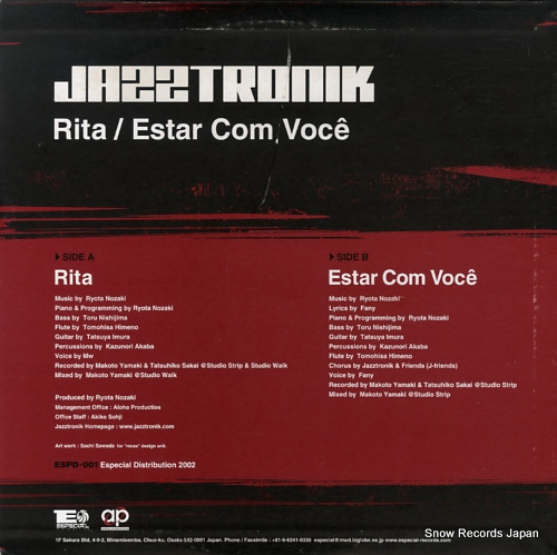 JAZZTRONIK rita / estar com voce ESPD-001