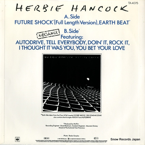 HANCOCK, HERBIE future shock TA4075