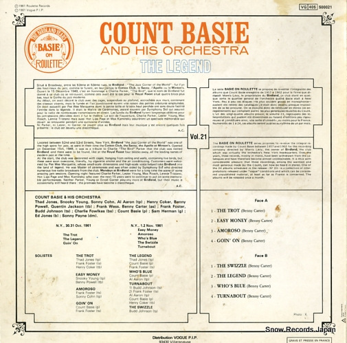 BASIE, COUNT the legend ROULETTE500021