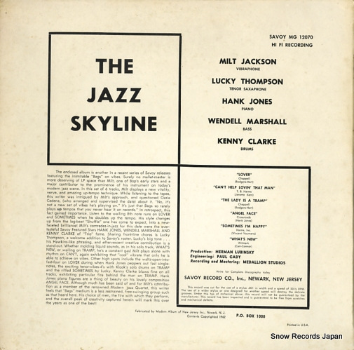 ߥȡ㥯 the jazz skyline MG12070