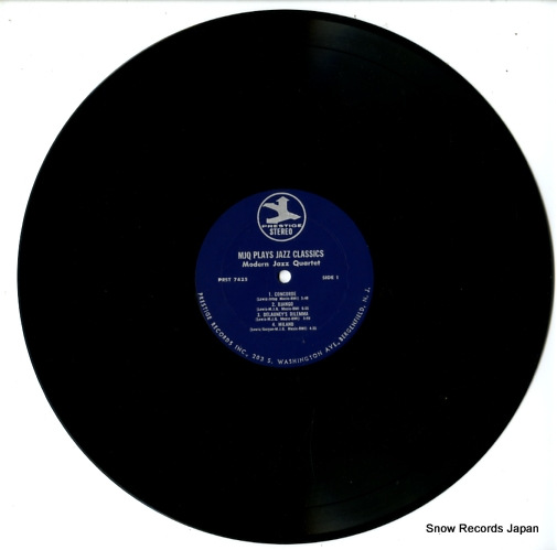 MODERN JAZZ QUARTET the modern jazz quartet plays jazz classics PR7425