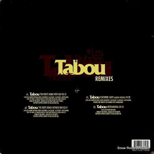 LES NUBIANS tabou remixes 724389636260