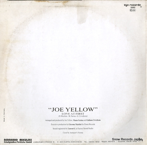 YELLOW, JOE love at first ZYX5562