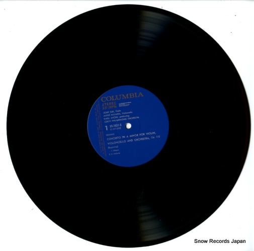 SUK, JOSEF / ANDRE NAVARRA brahms; concerto for violin and cello tragic overture OS-2631-S