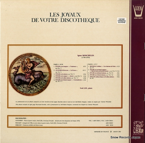 LEE, NOEL moscheles; oeuvres pour piano ARN38559