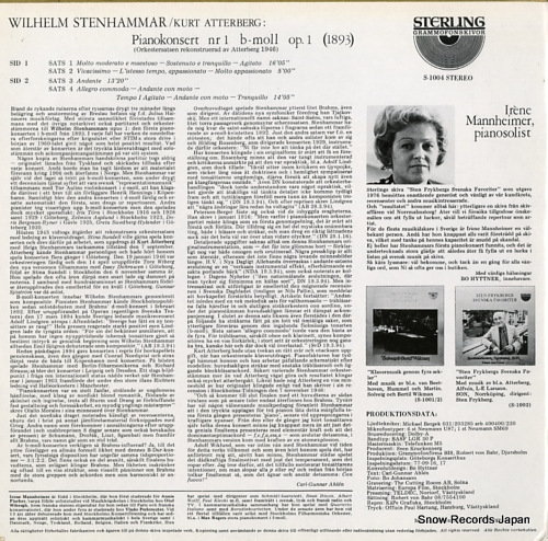 졼̡ޥϥޡ stenhammar; pianokonsert nr.1 b-moll op.1 S-1004