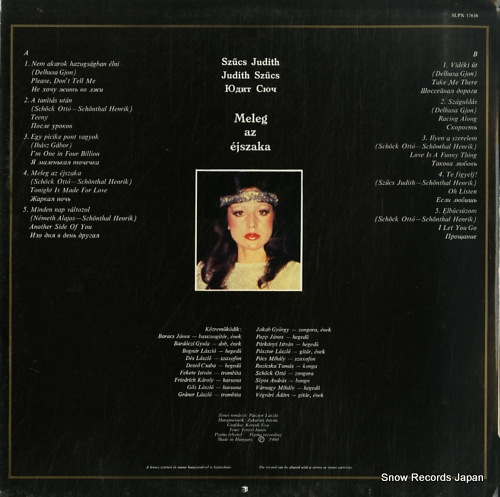 JUDITH, SZUCS meleg az ejszaka SLPX17636