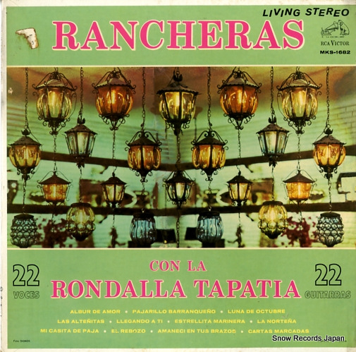 LA RONDALLA TAPATIA rancheras con la rondalla tapatia MKS-1682