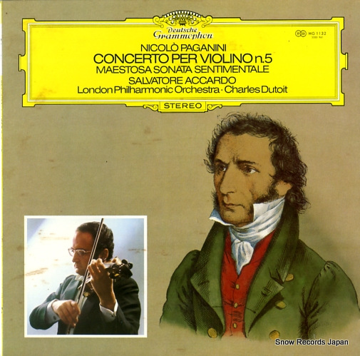 ACCARDO, SALVATORE paganini; concerto per violino no.5 MG1132
