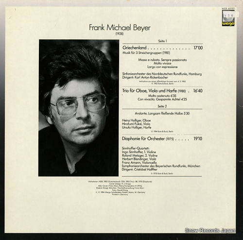 BEYER, FRANK MICHAEL frank michael beyer WER60102