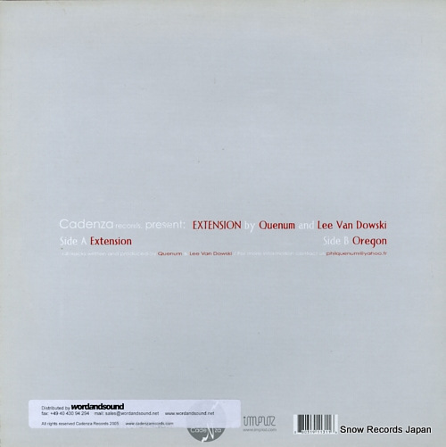 QUENUM AND LEE VAN DOWSKI extension CADENZA003