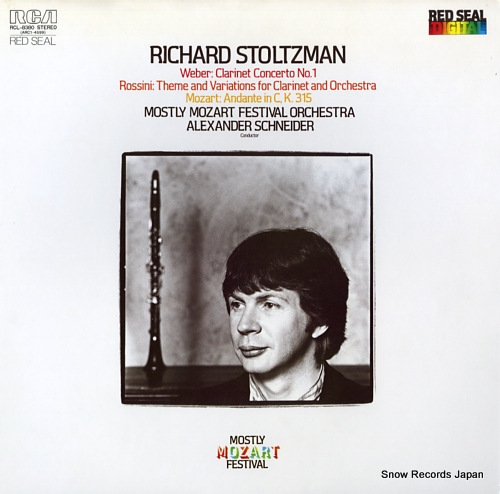 STOLTZMAN, RICHARD weber; clarinet concerto no.1 RCL-8380