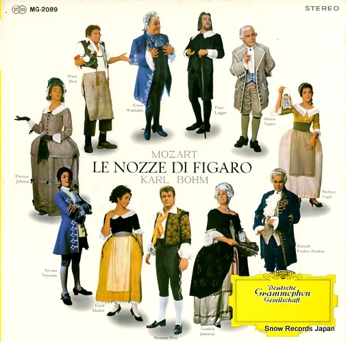 BOHM, KARL mozart; le nozze di figaro MG-2089