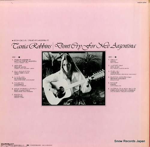ROBBINS, TANIA don't cry for me argentina SW25-6010