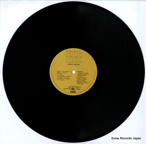 JACKSON, MAHALIA gold disc SOPN24