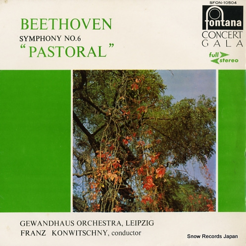 KONWITSCHNY, FRANZ beethoven; symphony no.6 