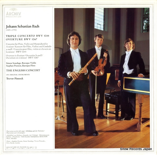 PINNOCK, TREVOR bach; concerto a minor, bwv 1044 MA5143