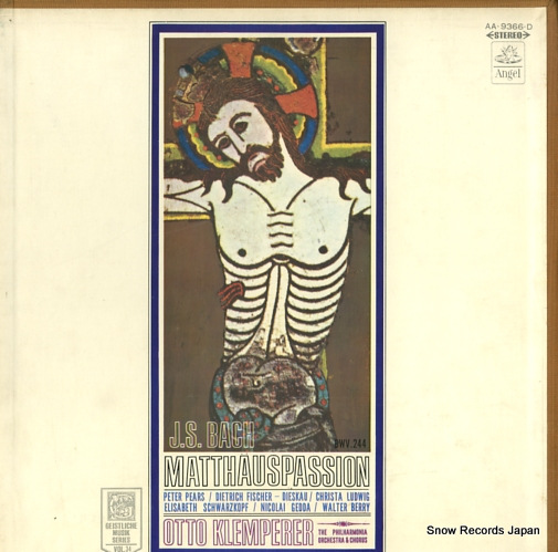KLEMPERER, OTTO bach; matthauspassion AA.9366.D