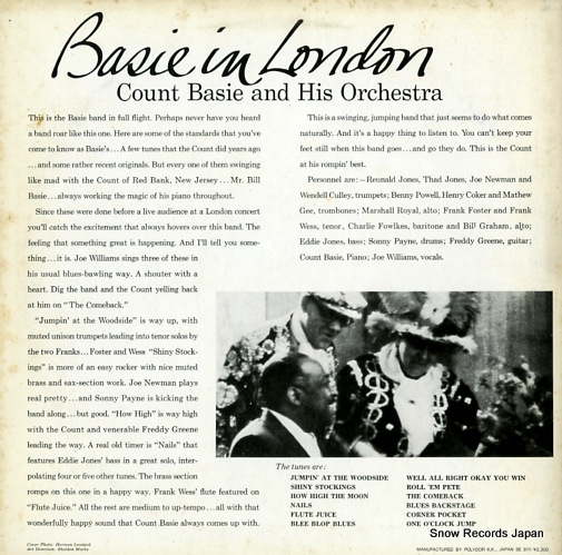 BASIE, COUNT basie in londn 23MJ3095