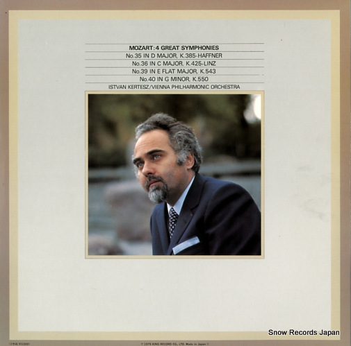 KERTESZ, ISTVAN mozart; 4 great symphonies SOL9035